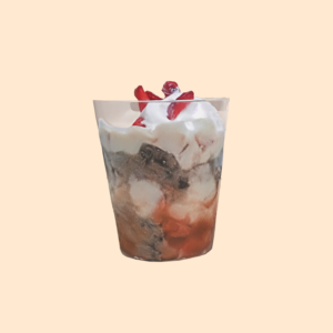 Postre fresas con crema